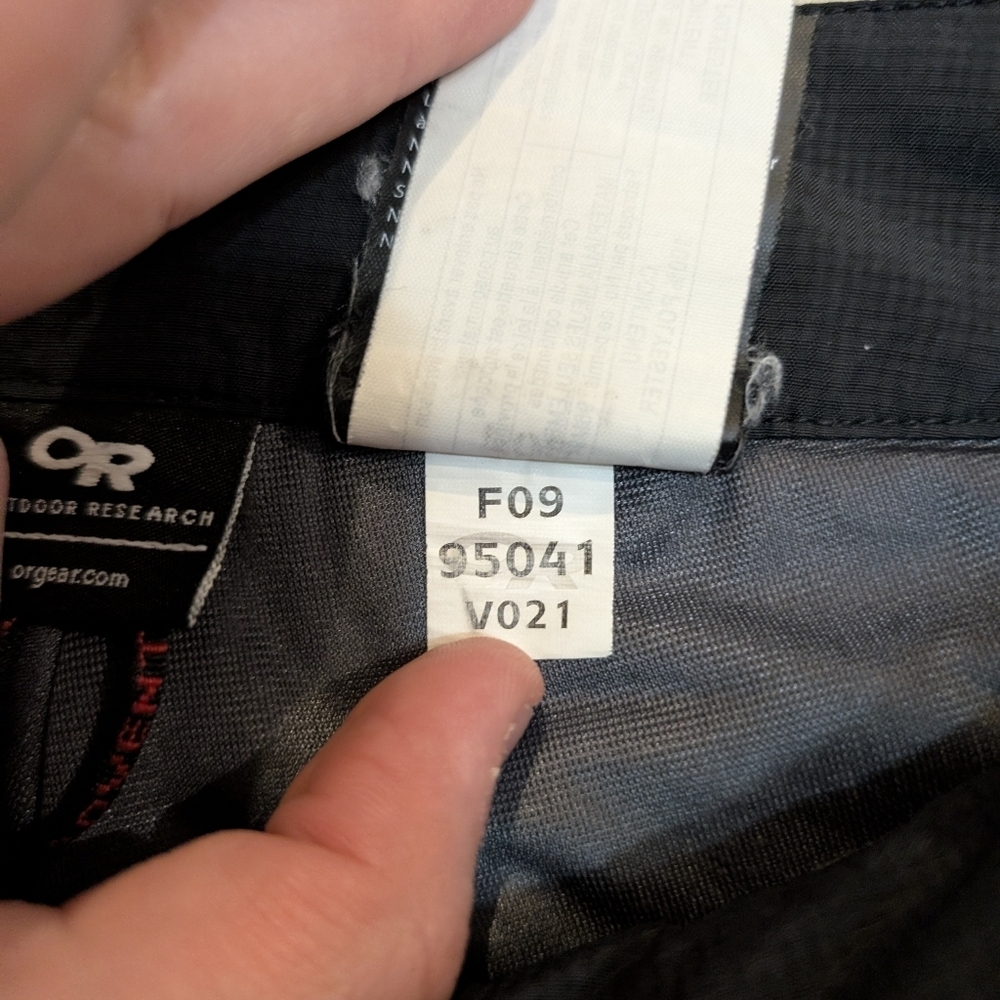 Outdoor Research Black Men's XS Snow Pants Pertex Shield - Picture 7 of 13